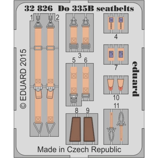 1/32 Dornier Do 335B Seatbelts for Hong Kong Models kit 