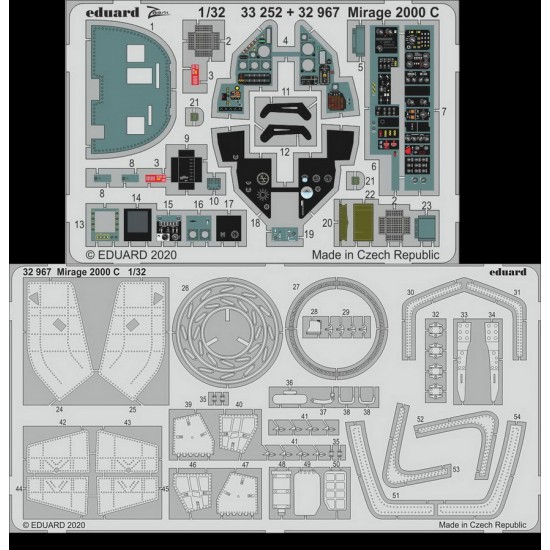 1/32 Dassault Mirage 2000 C Detail Parts Vol.1 for Kitty Hawk kits