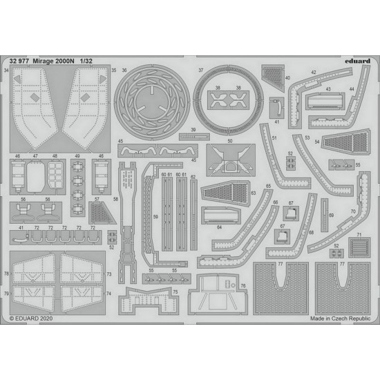 1/32 Dassault Mirage 2000N Detail Set for Kitty Hawk kits