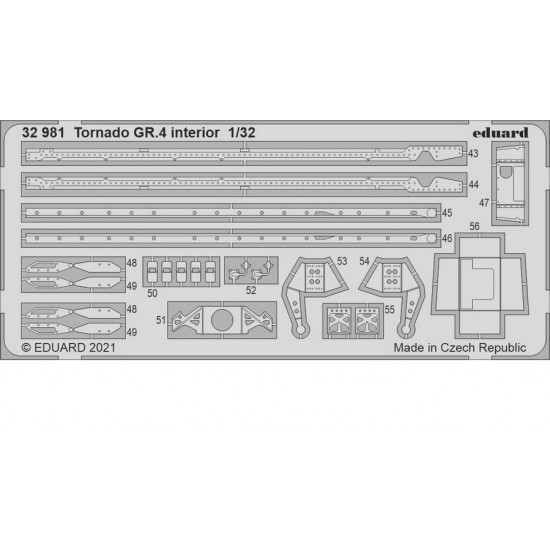 1/32 Panavia Tornado GR.4 Interior Detail set for Italeri kits