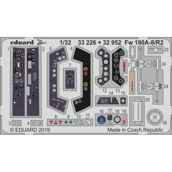 1/32 Focke-Wulf Fw 190A-8/R2 Detail set for Revell kits