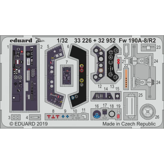 1/32 Focke-Wulf Fw 190A-8/R2 Detail set for Revell kits