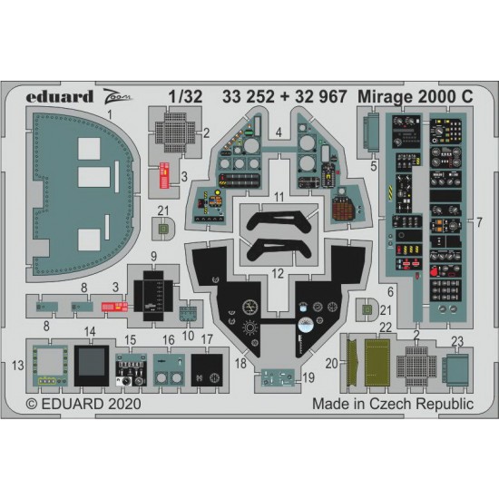 1/32 Dassault Mirage 2000 C Detail Parts Vol.2 for Kitty Hawk kits