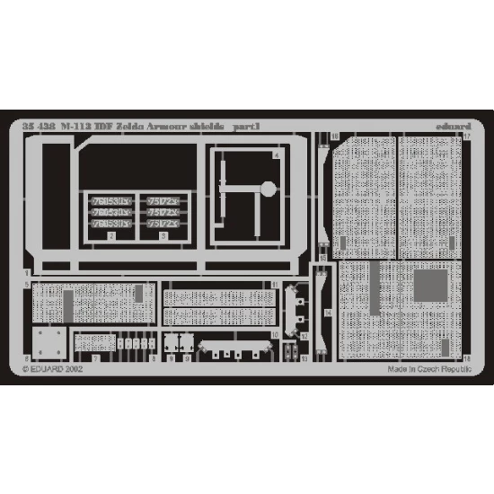 1/35 M113 APC IDF Zelda Armour Shields for Academy kit