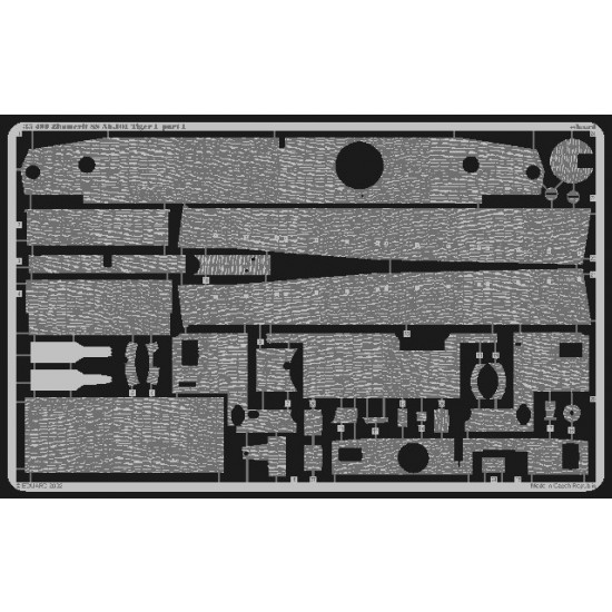 Photo-etched Zimmerit for 1/35 Tiger I SS Ab.101 for Tamiya kit