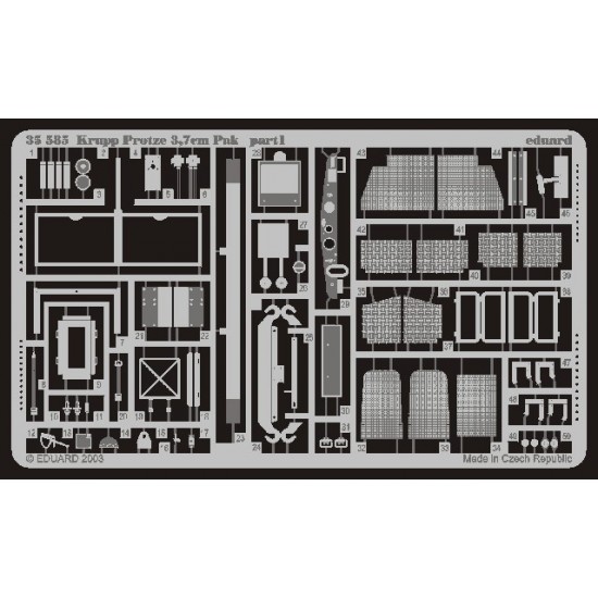 Photoetch for 1/35 Krupp Protze PaK.35/36 37mm for Tamiya kit