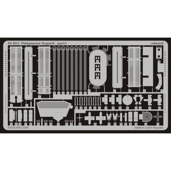 Photoetch for 1/35 Flakpanzer Gepard Anti-Aircraft Tank for Tamiya kit
