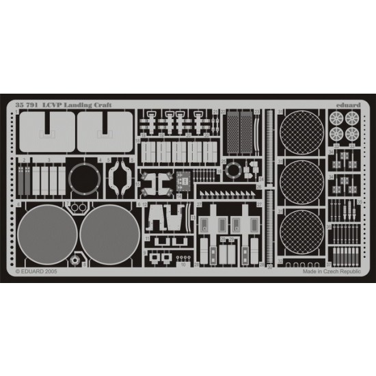 Photoetch for 1/35 LCVP Landing Craft for Italeri kit