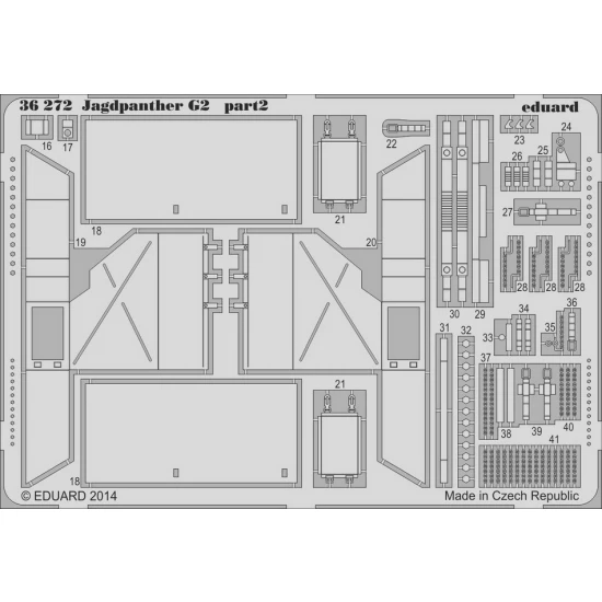 1/35 Jagdpanther G2 Photo-etched Detail-up set for Dragon kit