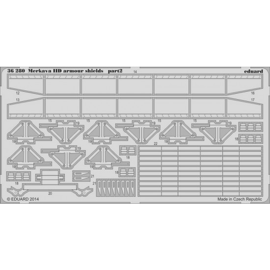 1/35 Merkava IID Armour Shields for Academy kit (2 PE Sheets)