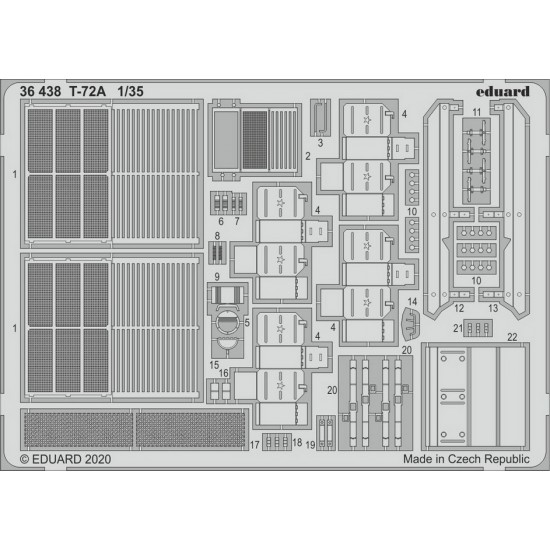 1/35 T-72A Main Battle Tank Detail Set for HobbyBoss kits