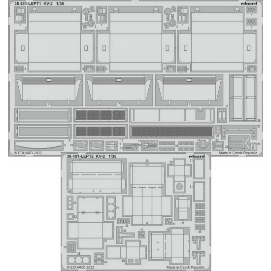 1/35 Kliment Voroshilov KV-2 Detail Set for Tamiya kits