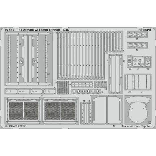 1/35 T-15 Armata  Heavy IFV w/57mm Cannon Detail Set for Zvezda kits