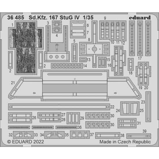 1/35 SdKfz. 167 StuG IV Detail set for Rye Field Model kits