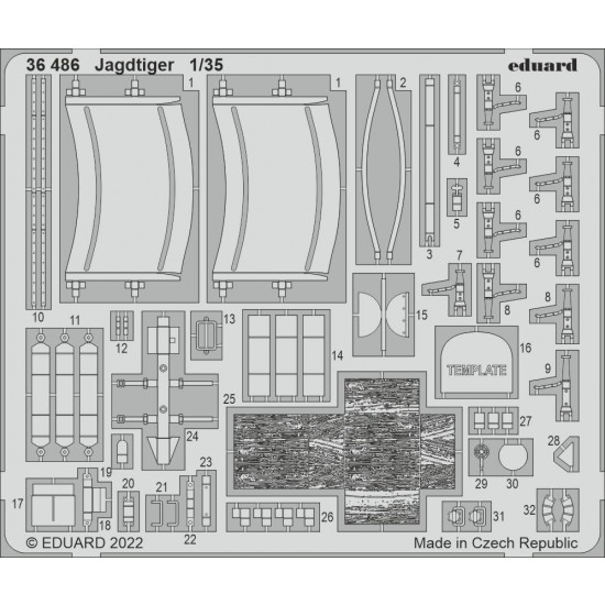 1/35 Jagdtiger Casemate-type Heavy Tank Destroyer Detail Set for HobbyBoss kits