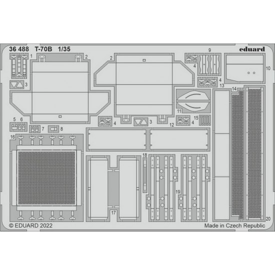 1/35 T-70B Light Tank Detail Set for Zvezda kits