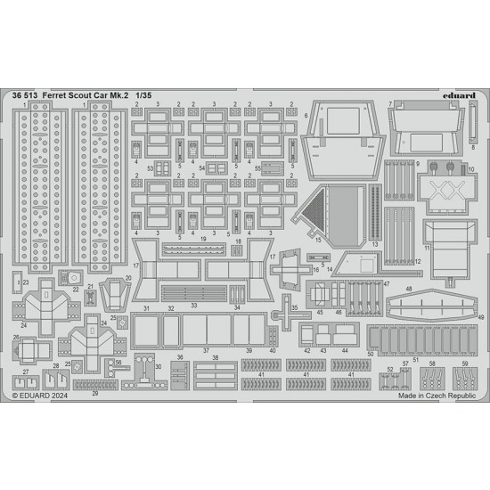 1/35 Ferret Scout Car Mk.2 Photo-Etched Accessories for Airfix kits