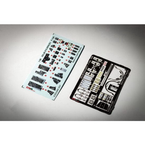 1/48 Grumman F-14A Tomcat SPACE 3D Decals & PE parts for Tamiya kits