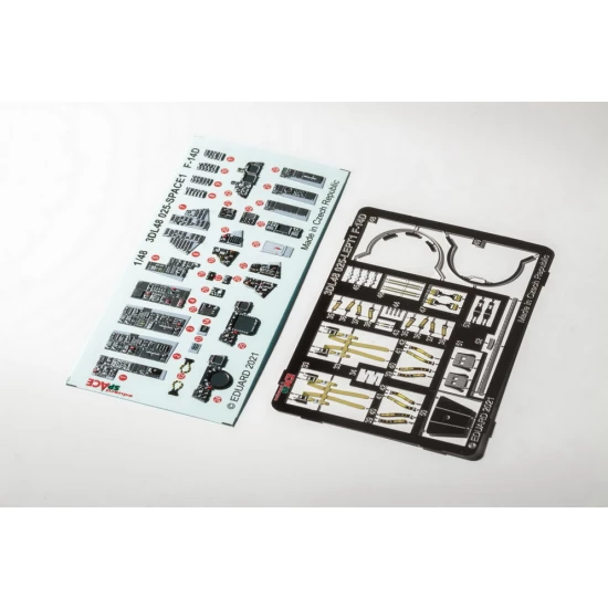 1/48 Grumman F-14D Tomcat SPACE 3D Decals & PE parts for Tamiya kits