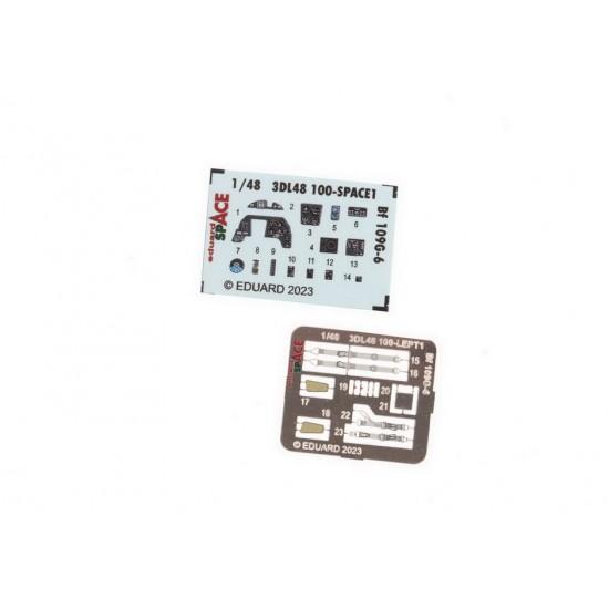 1/48 Messerschmitt Bf 109G-6 3D Decals & PE parts [SPACE] for Tamiya kits