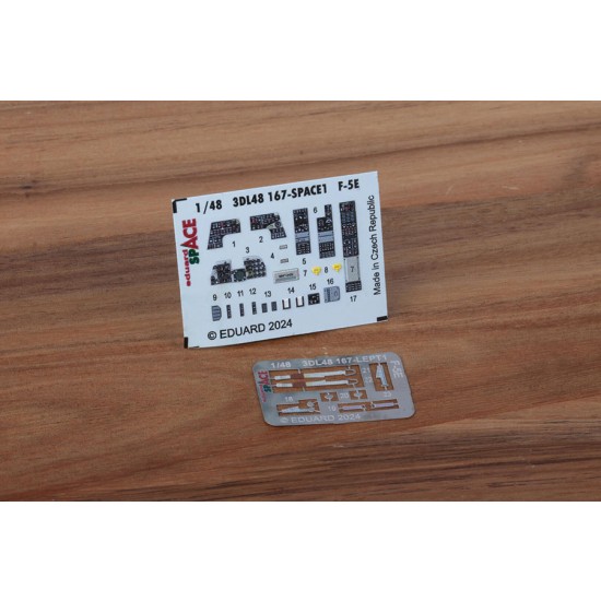 1/48 Northrop F-5E Tiger II Cockpit 3D Decals & Detail Parts for AFV Club/Eduard kits