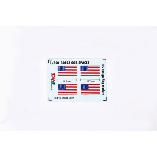 1/350 Modern US Ensign Flag Space 3D Decals