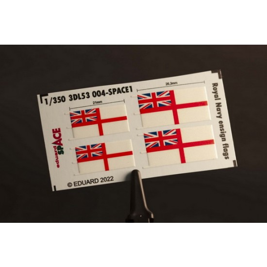 1/350 Royal Navy Ensign Flags Decals