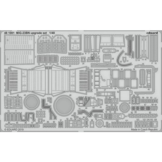 1/48 Mikoyan-Gurevich MiG-23BN Upgrade Detail set for Eduard kits