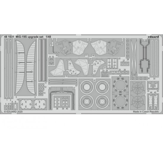 1/48 Mikoyan-Gurevich MiG-19S Upgrade Detail Set for Eduard kits