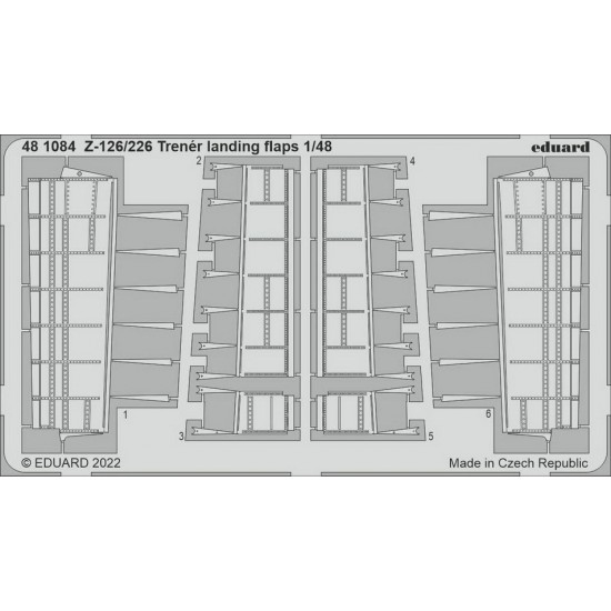1/48 Zlin Z-126/226 Trener Landing Flaps Detail set for Eduard kits