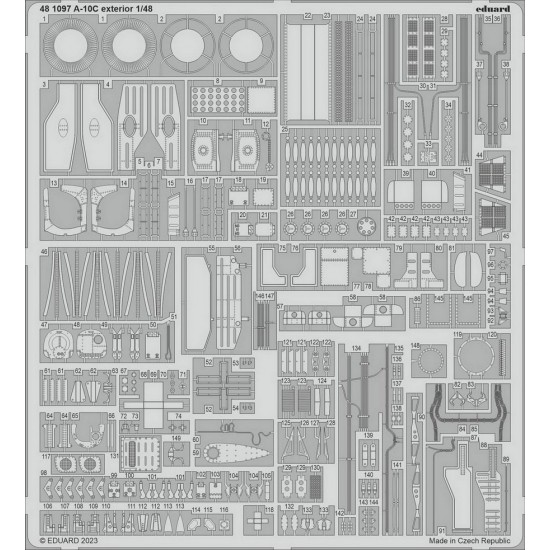 1/48 Fairchild Republic A-10C Thunderbolt II Exterior Detail set for HobbyBoss kits