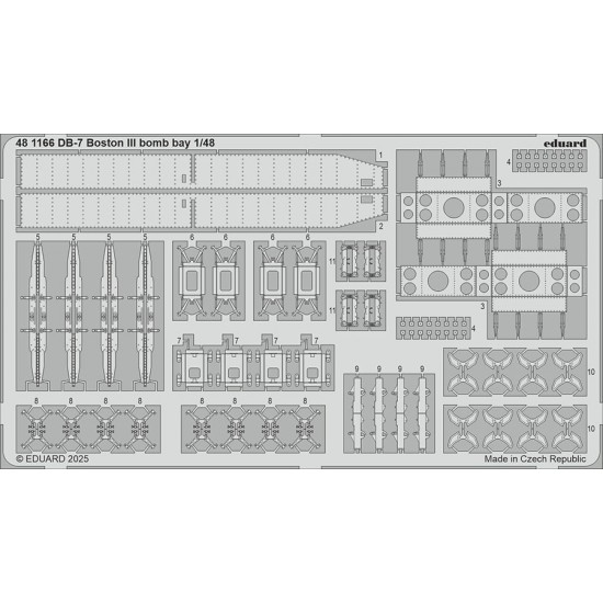 1/48 DB-7 Boston III Bomb Bay PE set for HK Models kits