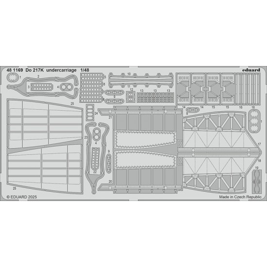 1/48 Dornier Do 217K Undercarriage (PE) for ICM kits
