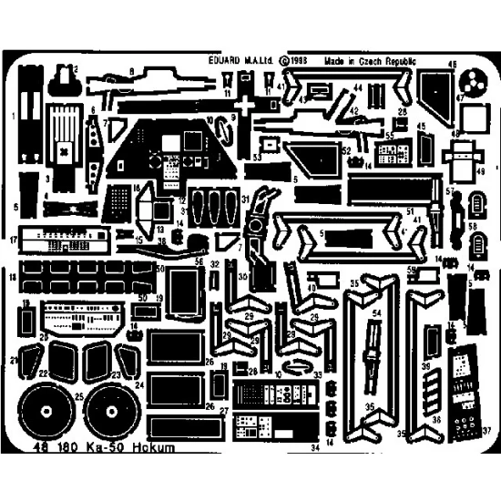Photoetch for 1/48 Kamov KA-50 Hokum for Italeri kit