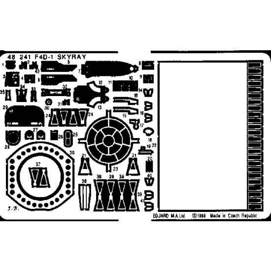 1/48 Douglas F4D-1 Skyray Detail-up Set Vol.1 for Tamiya kit