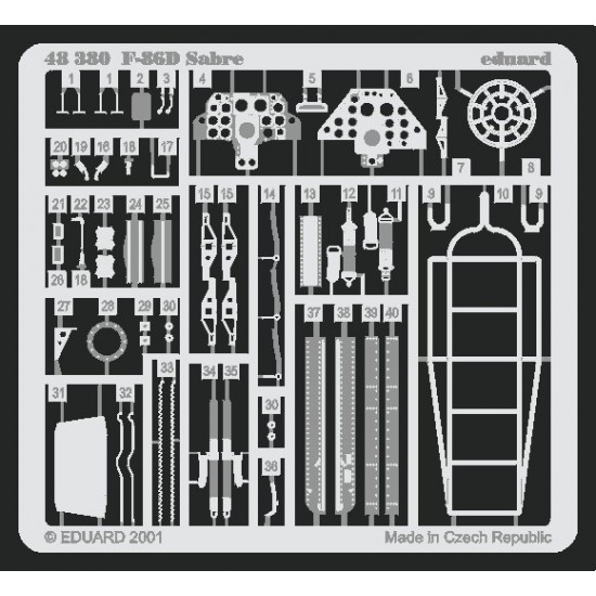 Photoetch for 1/48 North American F-86D Sabre for Revell/Monogram kit