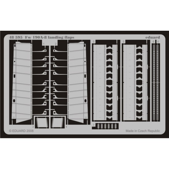 Photoetch for 1/48 Fw 190A-8 Landing Flaps for Hasegawa kit