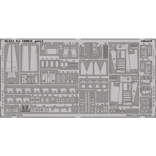 Photoetch for 1/48 Focke-Wulf Fw 190D-9 for Eduard kit