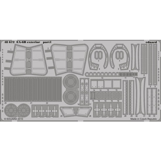 Photoetch for 1/48 EA-6B Exterior for Kinetic kit