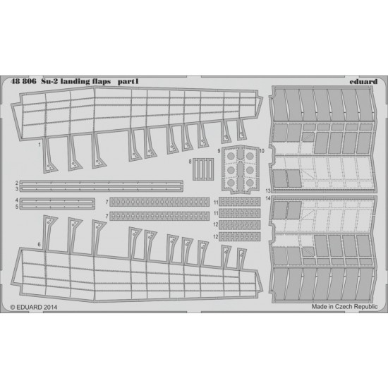 1/48 Sukhoi Su-2 Soviet Light Bomber Landing Flaps for Zvezda kits