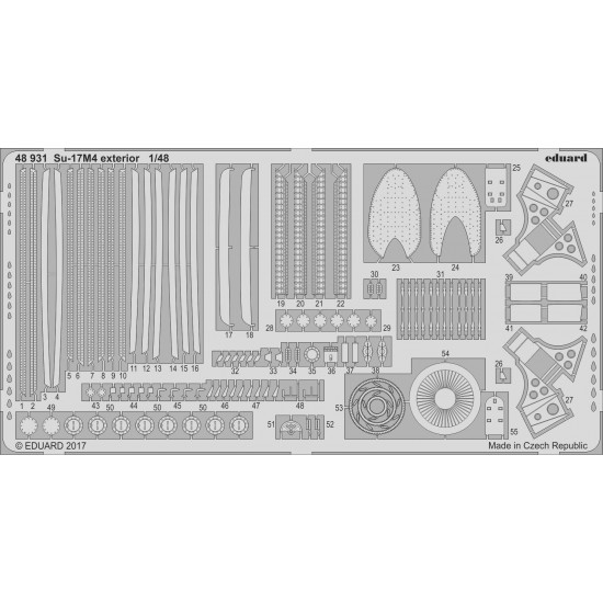 1/48 Sukhoi Su-17M4 Fitter Exterior Detail Set for Hobby Boss kit