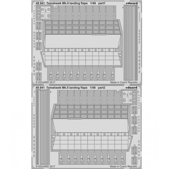 1/48 Tomahawk Mk.II Landing Flaps Photo-etched Set for Airfix kits