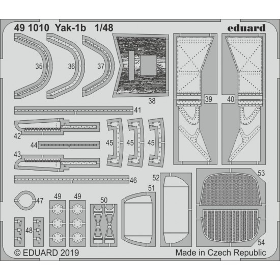 1/48 Yakovlev Yak-1b Detail Parts (PE) for Zvezda kits