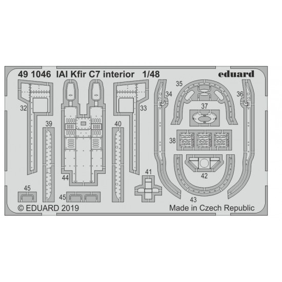 1/48 IAI Kfir C7 Interior Detail Set for AMK kits