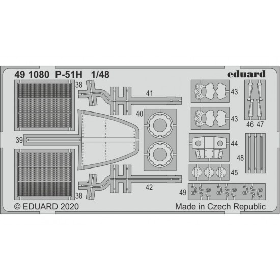 1/48 North American P-51H Mustang Detail Parts for Modelsvit kits