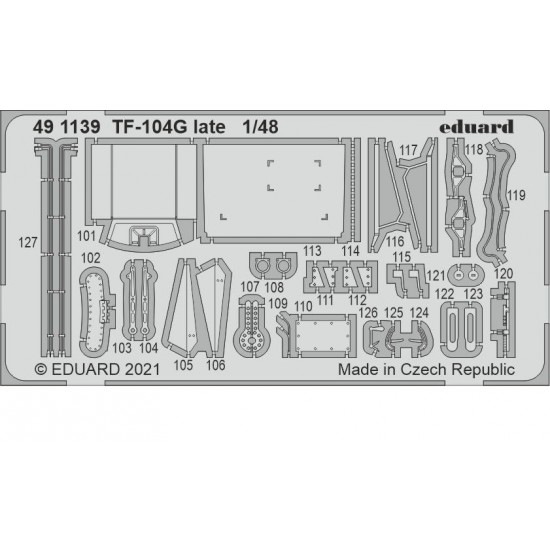 1/48 Lockheed TF-104G Starfighter Late Detail Set for Kinetic kits