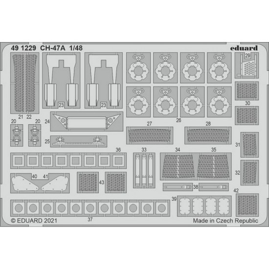 1/48 Boeing CH-47A Chinook Detail parts for HobbyBoss kits