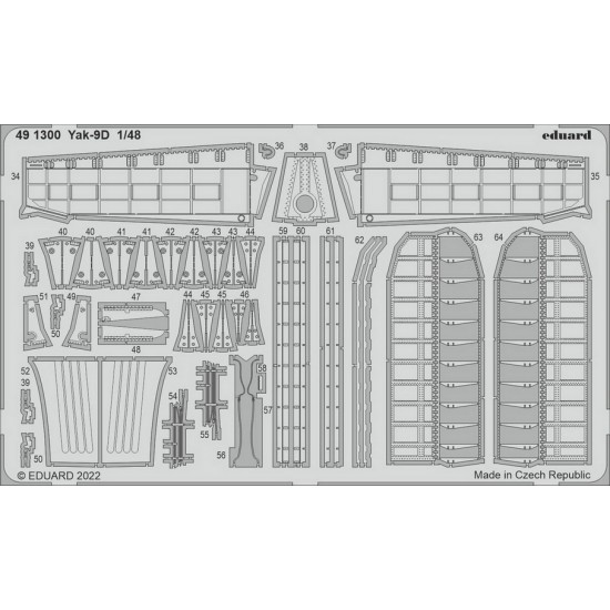 1/48 Yakovlev Yak-9D Detail Set for Zvezda kits