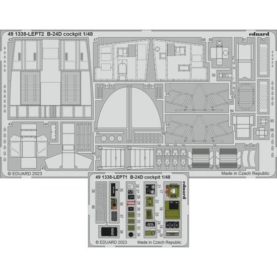 1/48 Consolidated B-24D Liberator Cockpit Detail Set for Revell kits