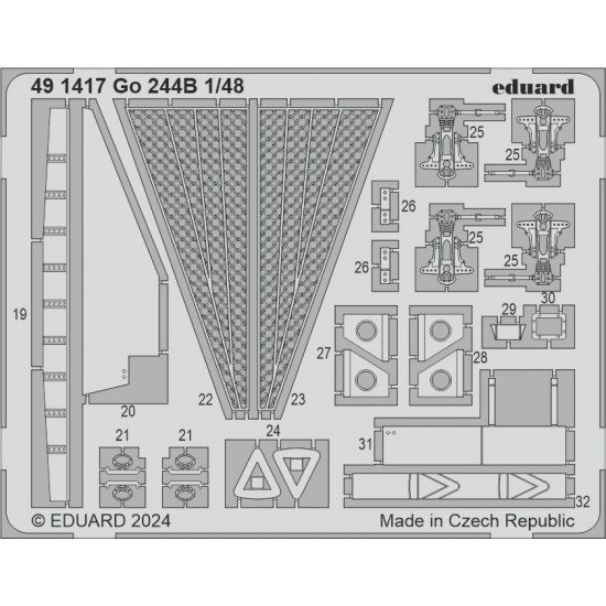 1/48 Gotha Go 244B Photo-etched set for ICM kits